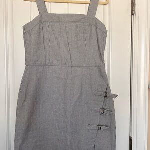 Simply Noelle Navy and White Pinstripe Dress Size S/M 8-10